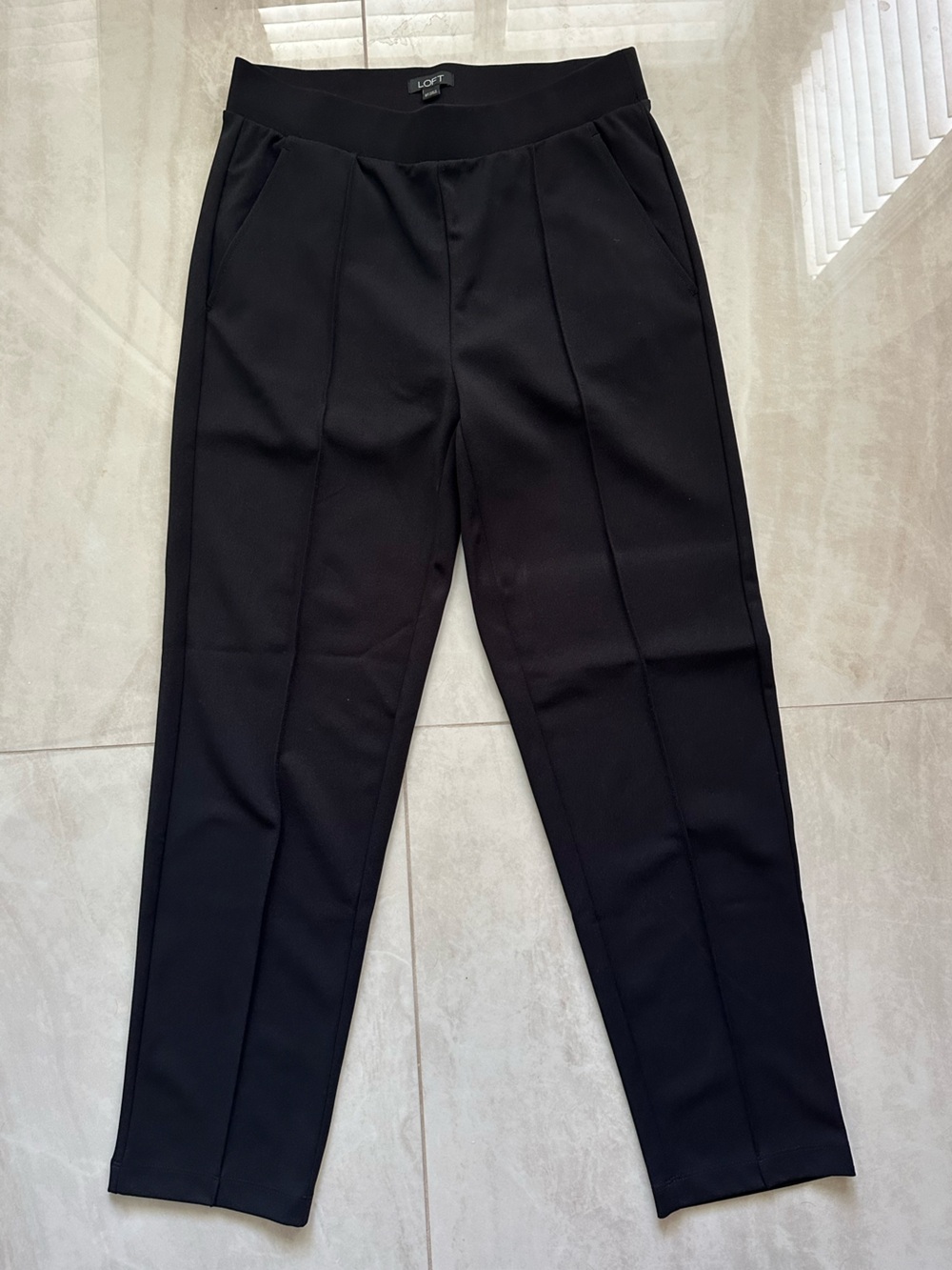 LOFT Black Men's Dress Pants - Straight Leg